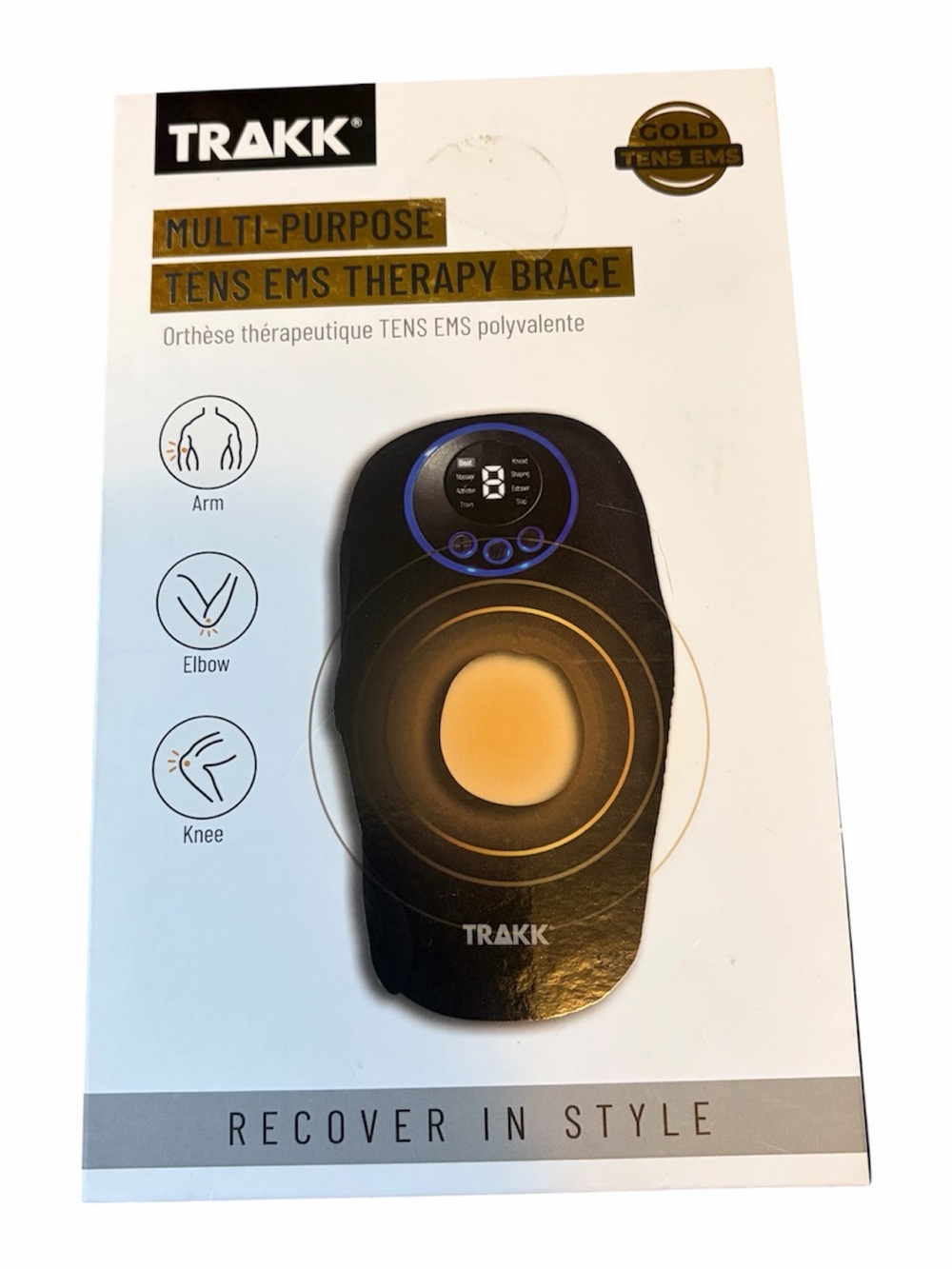 TRAKK Multi-Purpose TENS EMS Therapy Brace NEW in box